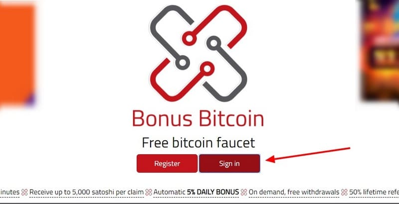 Bonus Bitcoin вход в личный кабинет