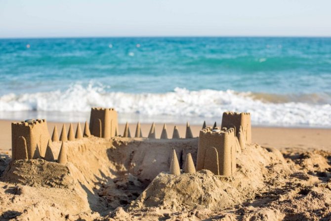 замок из песка